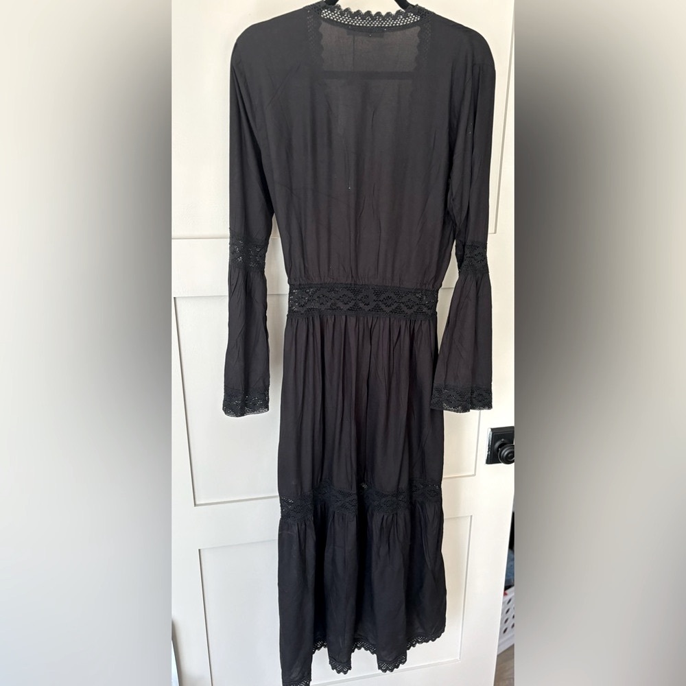 Salty Lemon Open Front Lace Inset Swim Cover Up NWT Size M - Picture 6 of 6